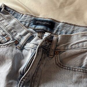 Aeropostale Women's High Rise Jeans in Light Blue